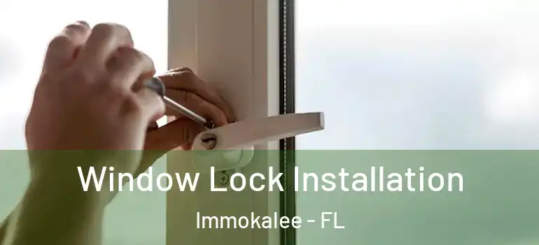  Window Lock Installation Immokalee - FL